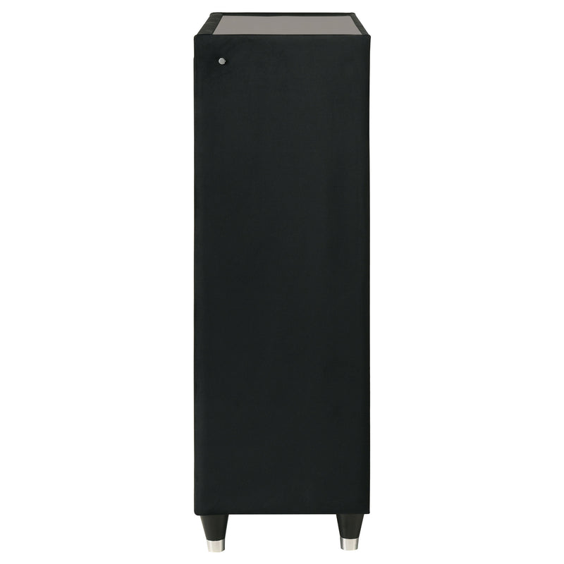 Lorient 5-drawer LED Chest of Drawers Black