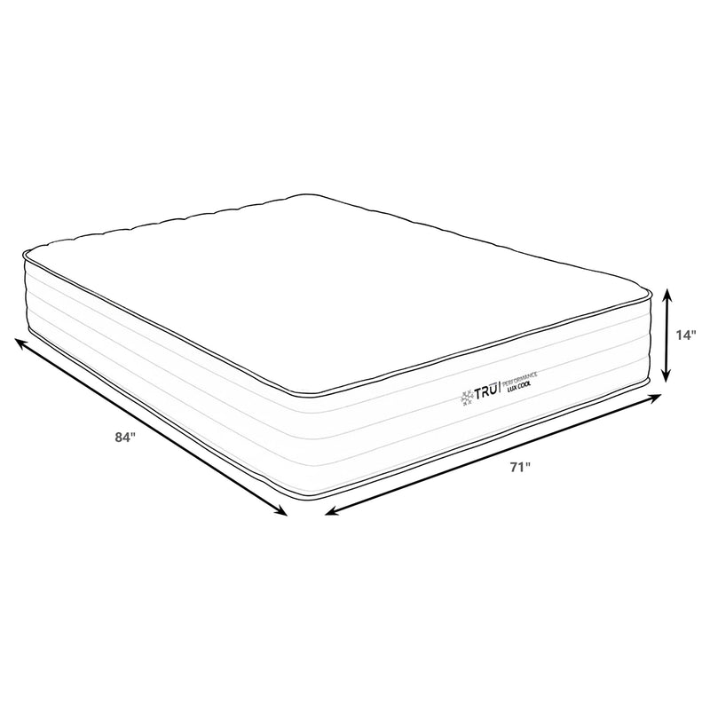 Montlake 14-inch California King Cool Firm Foam Hybrid Mattress