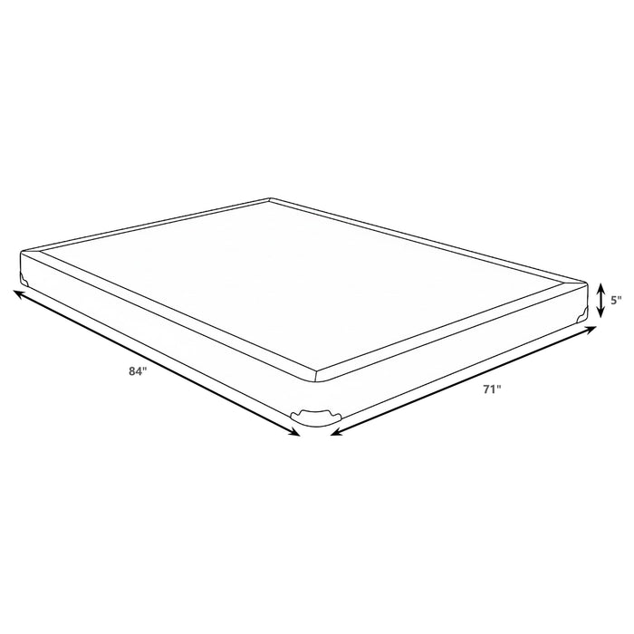 Mercer 5-inch Split California King Low Profile Foundation