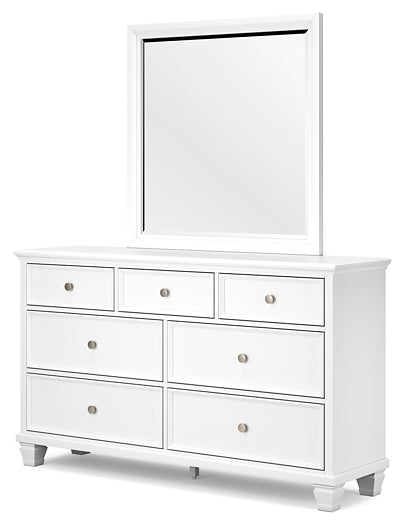 Fortman Twin Panel Storage Bed, Dresser, Mirror and Nightstand