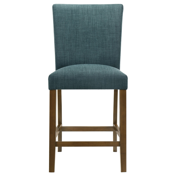 Paxton Upholstered Counter Height Dining Chair Teal Blue (Set of 2)