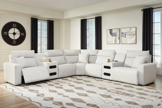 Modmax II 7-Piece Power Reclining Sectional with Chaise and Audio Consoles