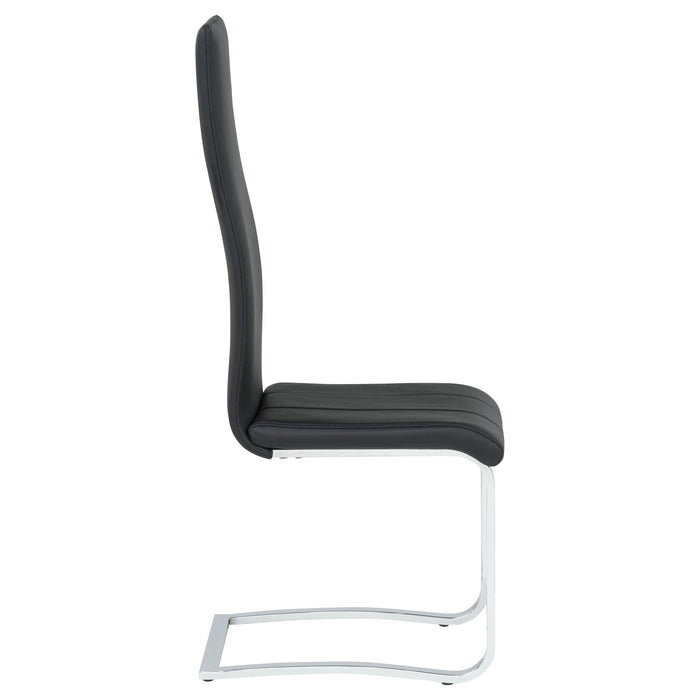 Montclair Upholstered Dining Side Chair Black (Set of 4)