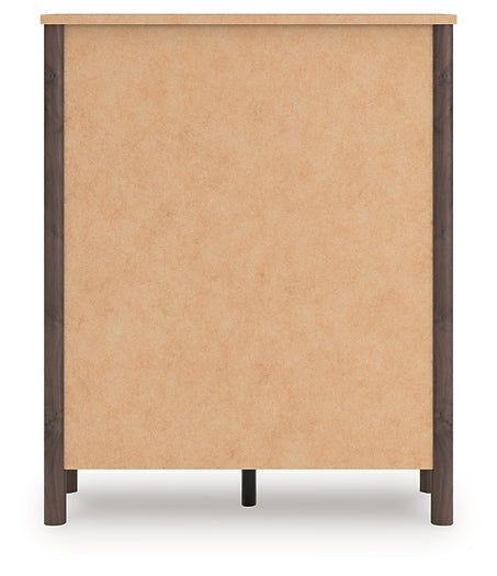 Pamytta Full Upholstered Panel Bed, Dresser, Mirror, Chest and Nightstand