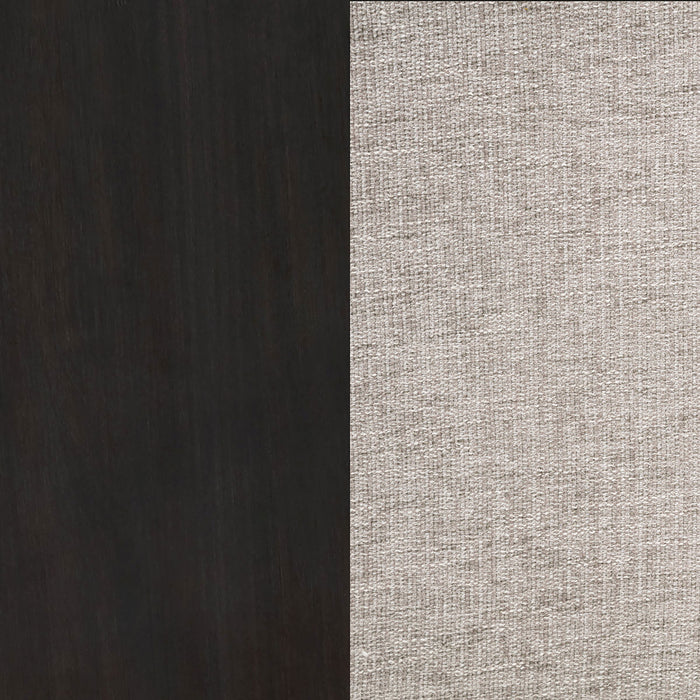 Phelps Upholstered Dining Side Chair Tobacco and Distressed Noir