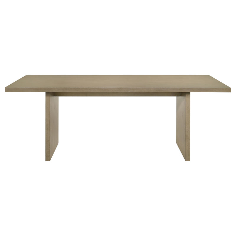 Decker 7-piece 82-inch Rectangular Dining Set Cream and Natural Oak