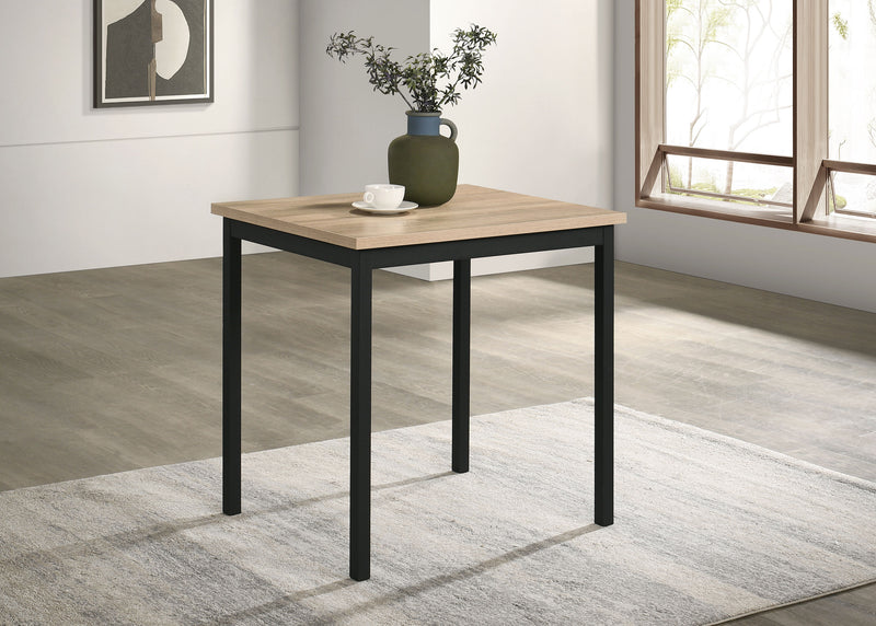 Garza Space Saving Rectangular Dining Table Greige Oak
