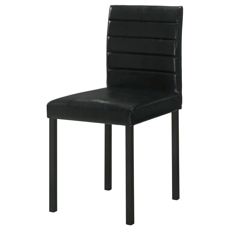 Garza Upholstered Dining Side Chair Black (Set of 4)