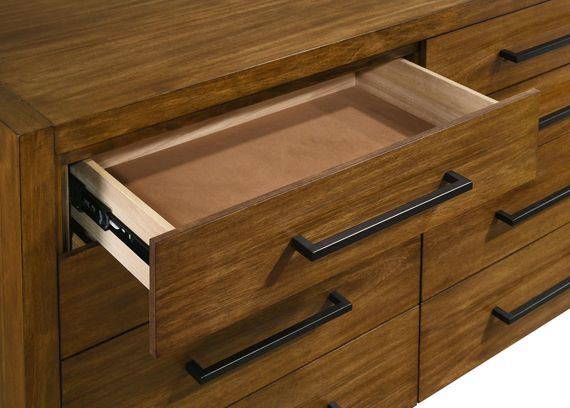 Adderley 8-drawer Bedroom Dresser Cabinet Warm Brown