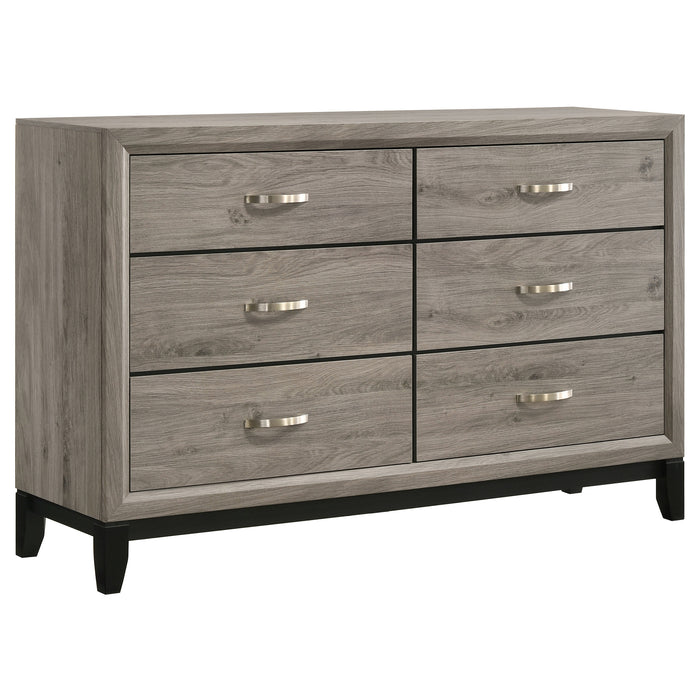 Watson Five-piece Full Bedroom Set Light Taupe
