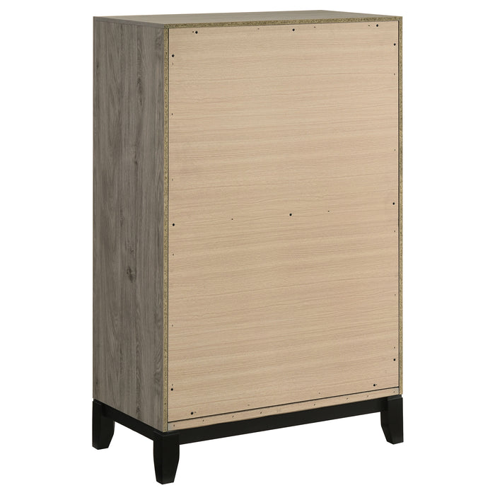 Watson Five-piece Full Bedroom Set Light Taupe