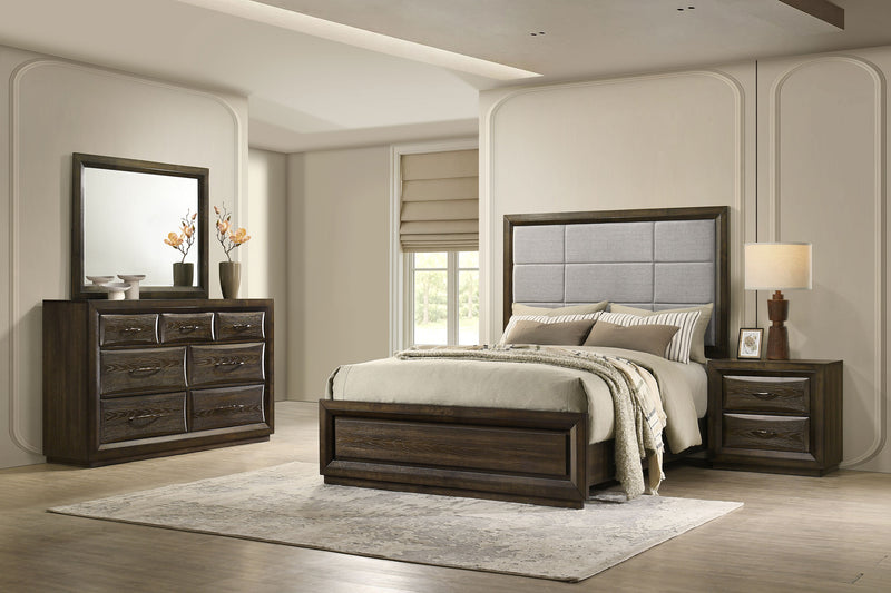 Atlas 4-piece Queen Bedroom Set Dark Oak