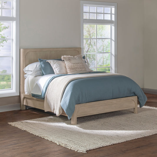 Solano 55-inch California King Panel Bed Weathered Mango