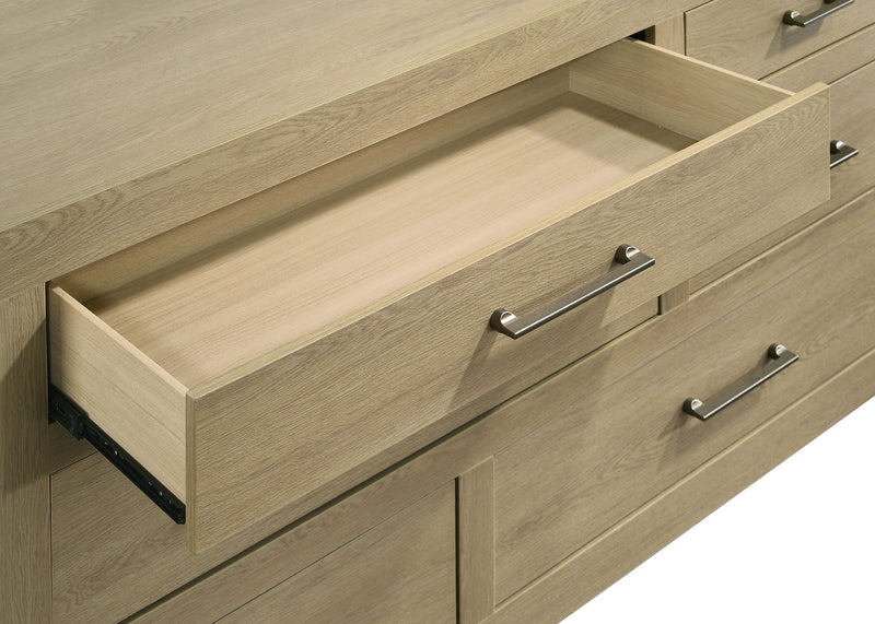 Hendricks 6-drawer Bedroom Dresser Storage Cabinet Light Oak