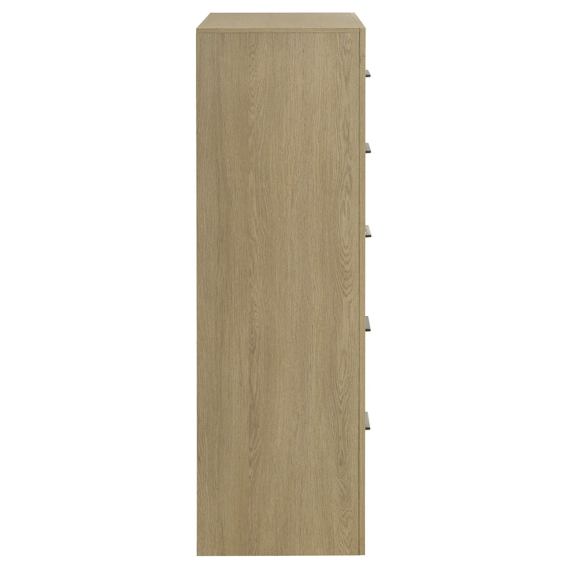 Hendricks 5-drawer Bedroom Chest of Drawers Light Oak