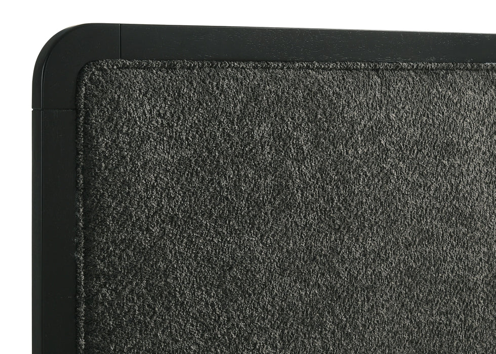 Cavelle 51-inch Upholstered Full Panel Bed Black