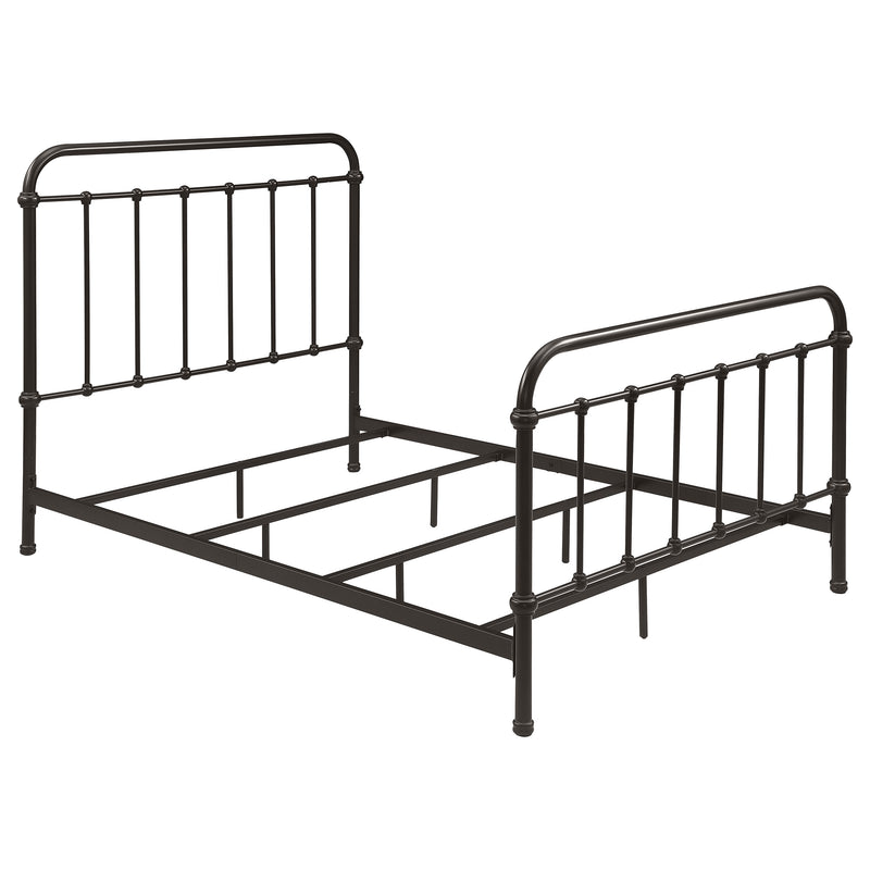 Livingston Metal Full Open Frame Bed Dark Bronze