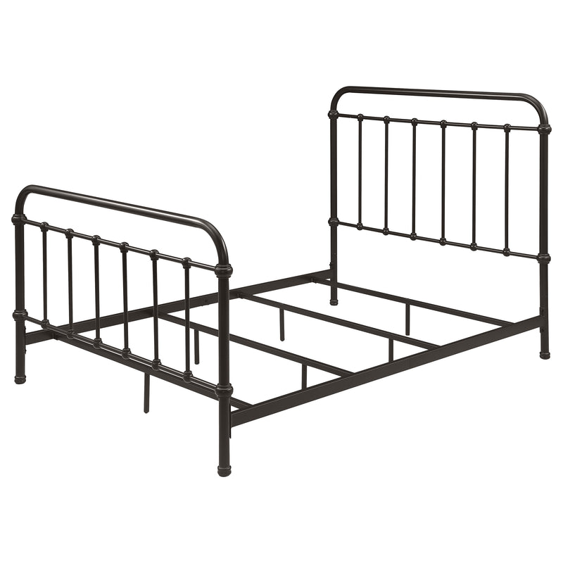 Livingston Metal Full Open Frame Bed Dark Bronze