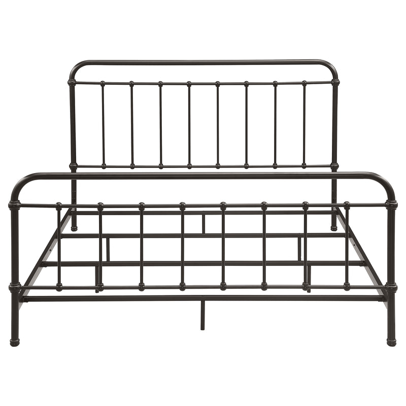 Livingston Metal Eastern King Open Frame Bed Dark Bronze