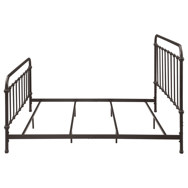 Livingston Metal Eastern King Open Frame Bed Dark Bronze