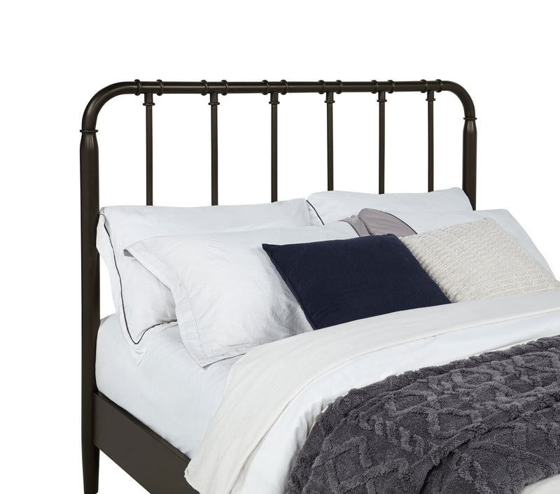 Rocco All Wood Water Pipe Open Frame Queen Bed Dark Bronze