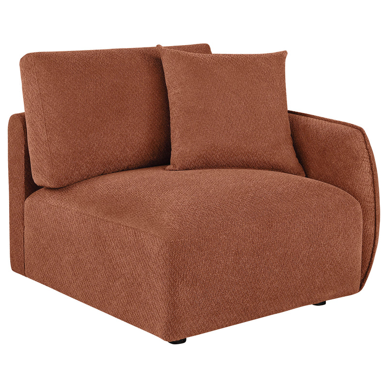 Elysia 6-piece Fabric Upholstered Modular Sectional Sofa Coral