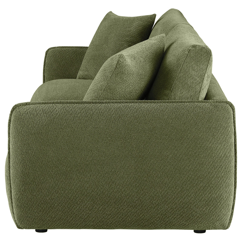 Elysia Fabric Upholstered Modular Lounge Loveseat Green
