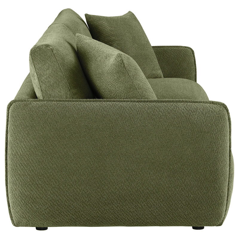 Elysia Fabric Upholstered Modular Lounge Loveseat Green