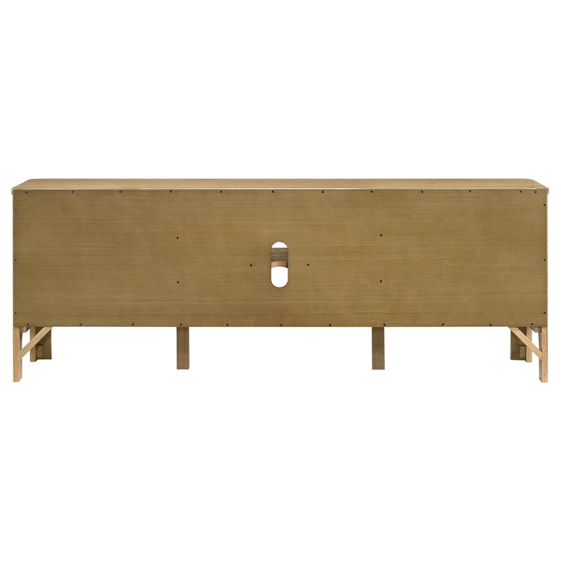 Rowe 65-inch 2-door Wood TV Stand Media Console Light Oak
