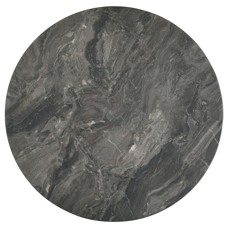 Bradley 2-Piece Round SmartTop™ Coffee Table Set Smokey Grey and Dark Brown