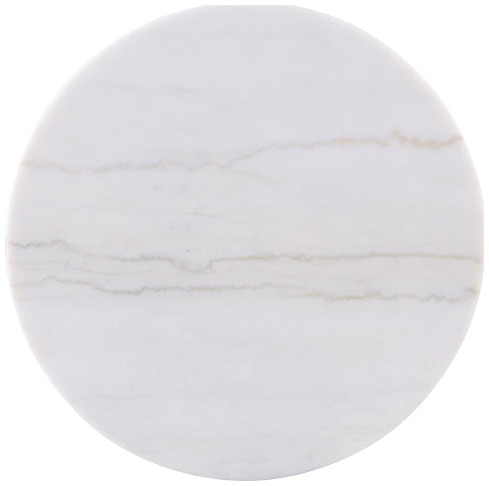 Jason Round White Marble Top Coffee Table Greige