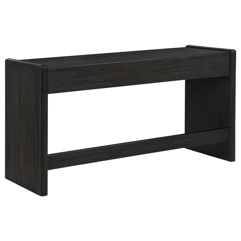 Leandro 2-drawer Home Office Writing Desk Burnished Black