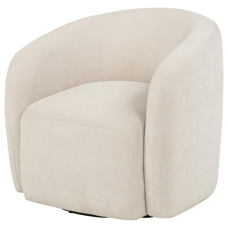 Gerley Chenille Upholstered Swivel Accent Chair Beige