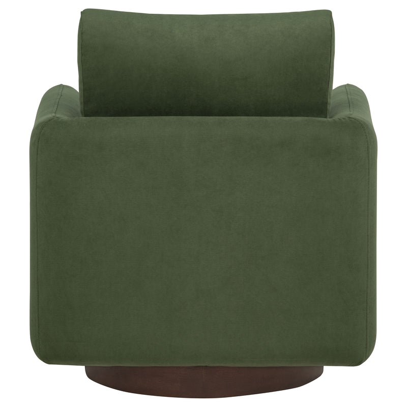 Iris Fabric Upholstered Swivel Accent Chair Matcha