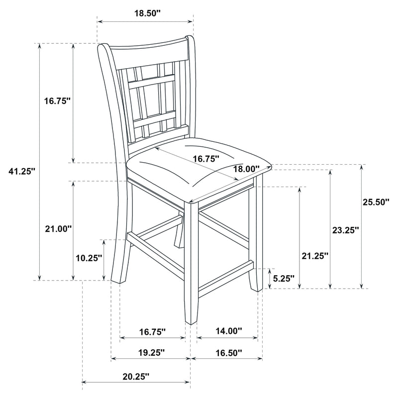 Lavon 5-piece Oval Counter Height Extension Dining Set Light Oak