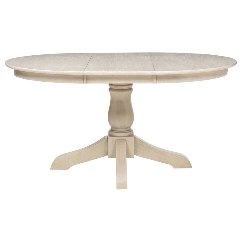 Orrison Oval 62-inch Wood Extension Leaf Dining Table Linen
