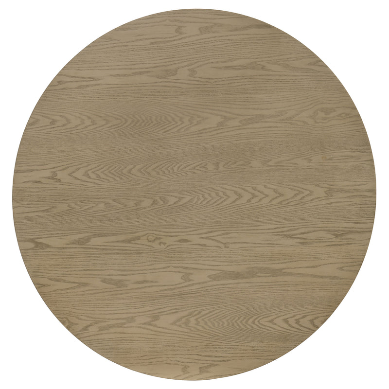 Hamlyn 5-piece Round Wood Dining Set Grey and Natural Oak