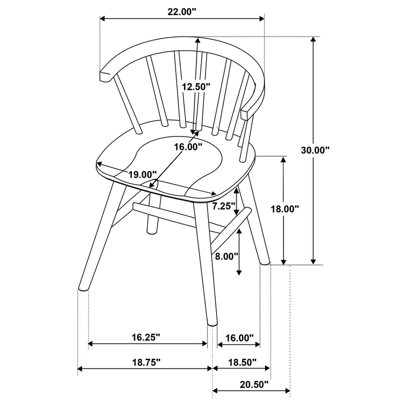 Strouse 5-piece Dining Set Black