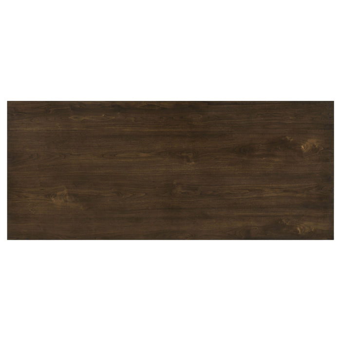 Decker 7-piece 82-inch Rectangular Dining Set Cream and Walnut
