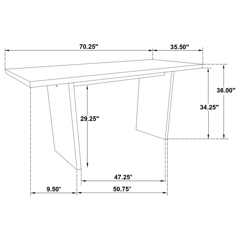 Decker 7-piece 70-inch Counter Height Dining Set Cream and Walnut