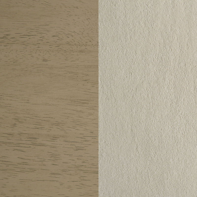Redbridge Upholstered Counter Chair Cream and Natural Oak (Set of 2)
