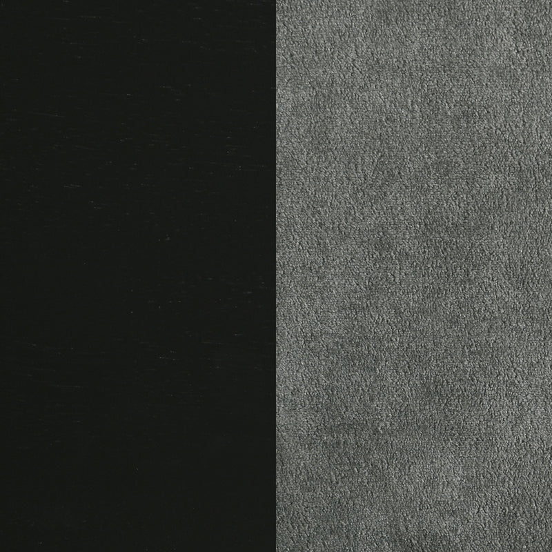 Redbridge Upholstered Counter Chair Grey and Black (Set of 2)