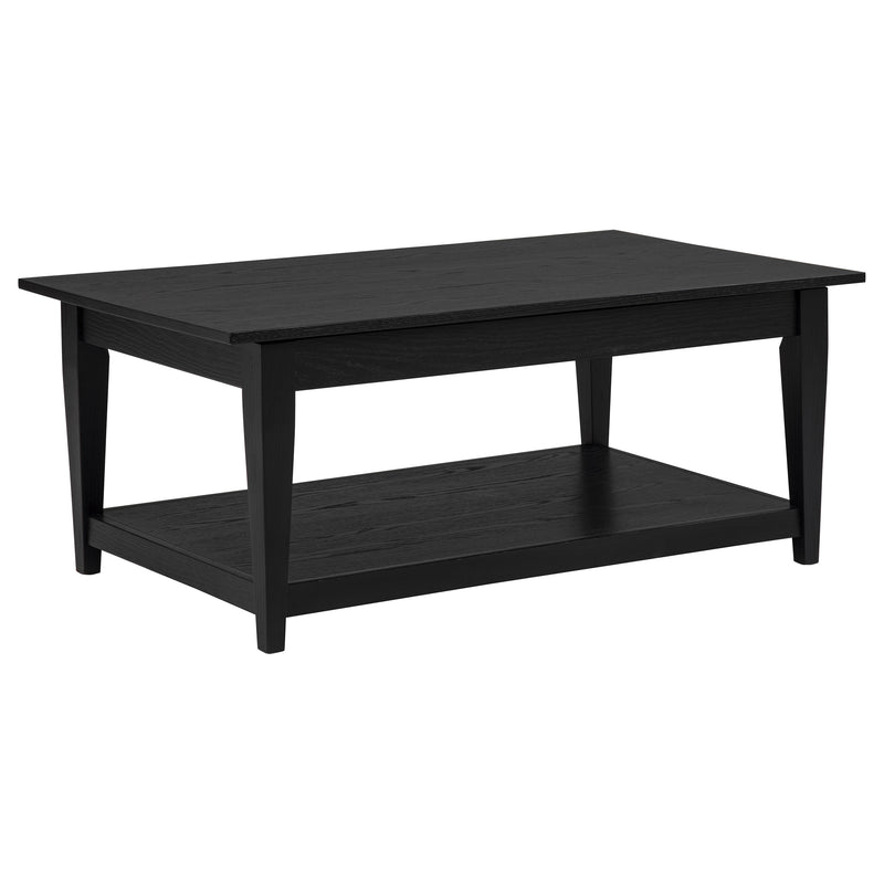 Lindenton 2-piece Wood Lift-Top Coffee and End Table Set Black