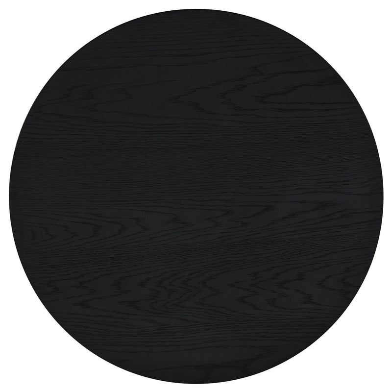 Sweeney 39-inch Round Wood Occasional Cocktail Coffee Table Black