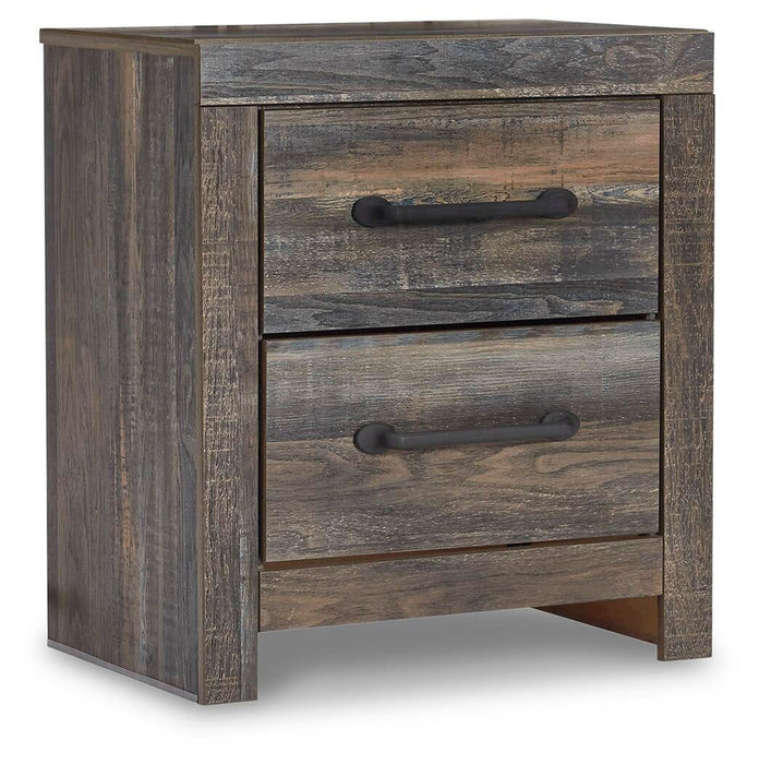 Drystan Queen Bookcase Bed with 4 Storage Drawers, Dresser, Mirror, Chest and Nightstand