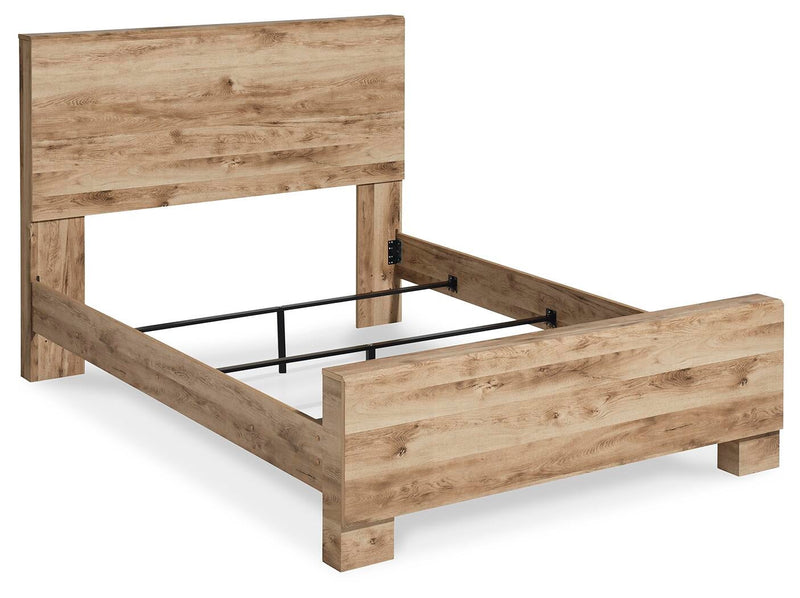 Hyanna King Panel Bed, Dresser, Mirror and Nightstand