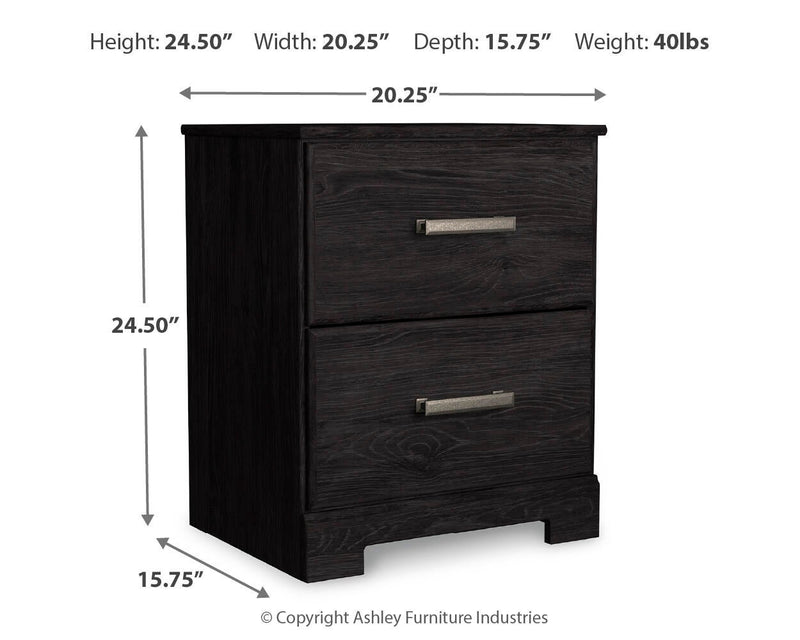 Belachime Twin Panel Bed with Mirrored Dresser and Nightstand