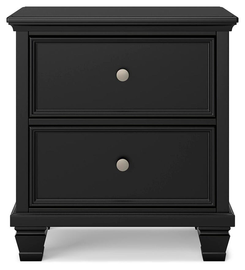 Lanolee Twin Panel Bed with Mirrored Dresser and Nightstand
