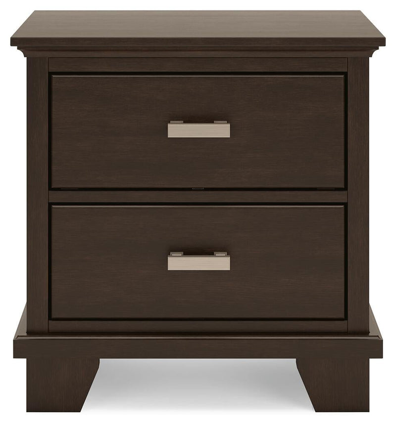 Covetown Twin Panel Bed with Mirrored Dresser and Nightstand