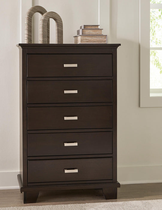 Covetown Full Panel Bed, Dresser, Mirror, Chest and Nightstand